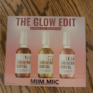 New in box Miim Miic Glow Edit 3 body oil set 94 52 108